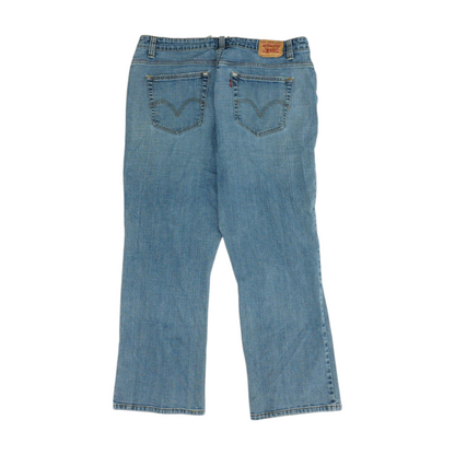 515 Blue Short Bootcut Jeans