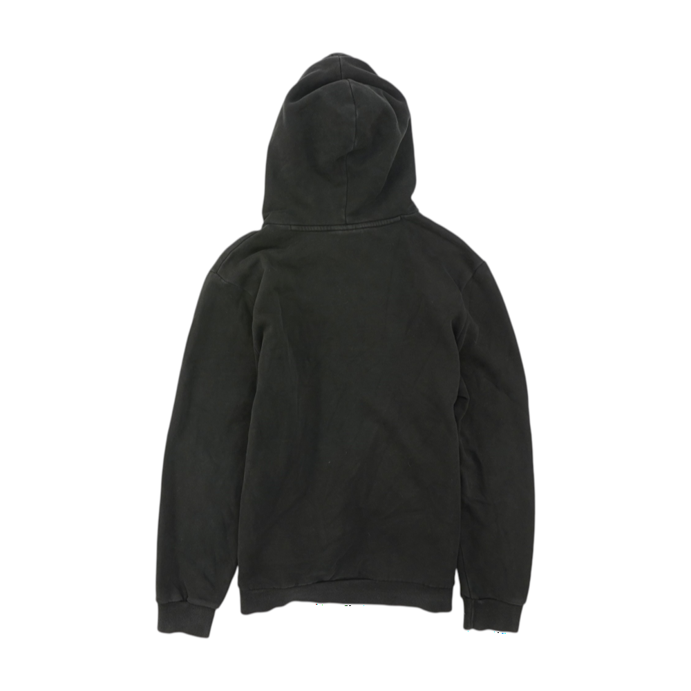 Black Solid Hoodie Pullover