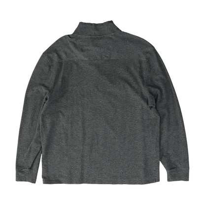 Gray Solid 1/4 Zip Pullover