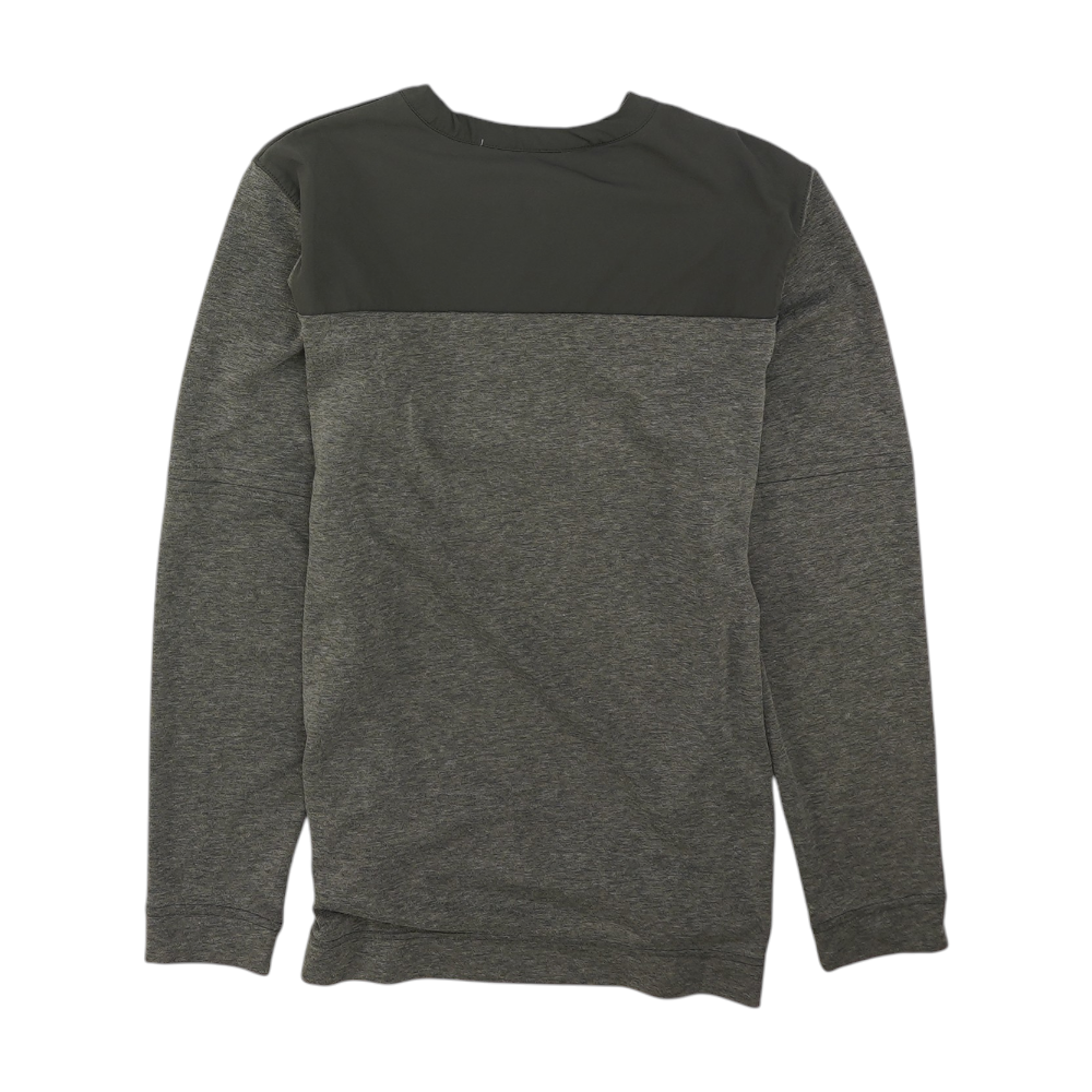 Gray Solid 1/4 Zip Pullover