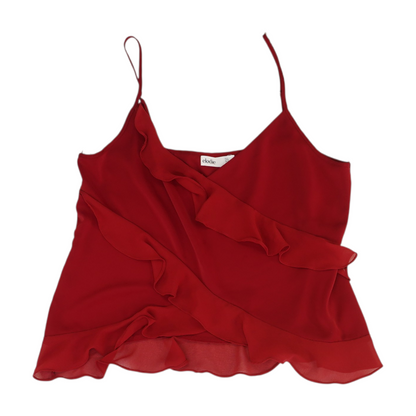 Red Cropped Blouse