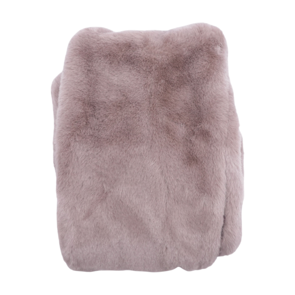 Brown Faux Fur Scarf