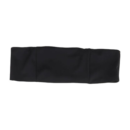 Black Solid Sleeveless Blouse