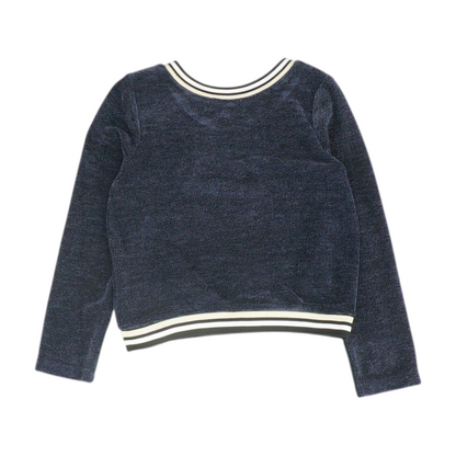 Navy Graphic Pullover Sweater