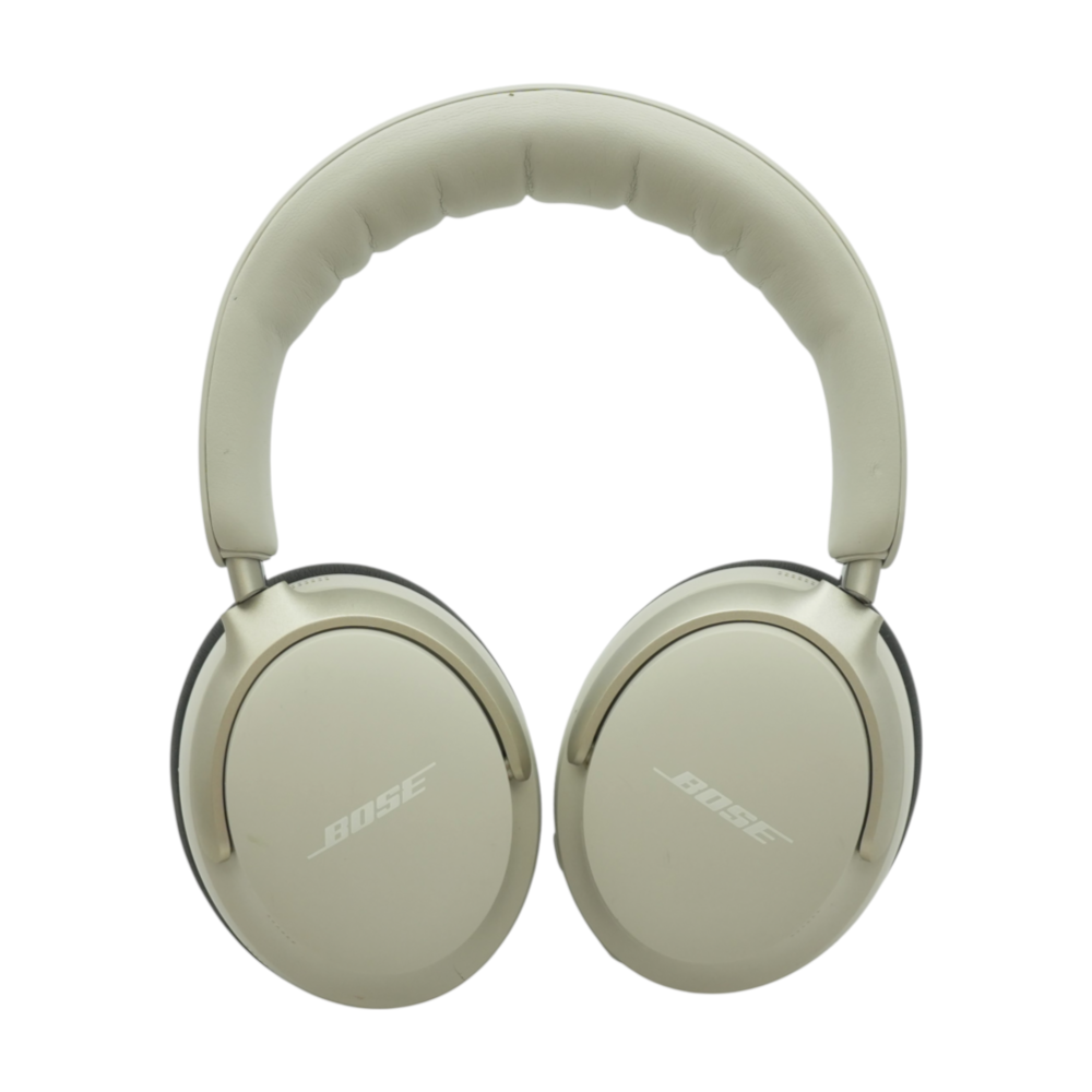 Bose White Smoke QuietComfort Ultra Noise Cancelling Headphones With Black Earpads – Image 1