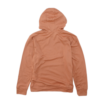 Peach Solid Hoodie Pullover