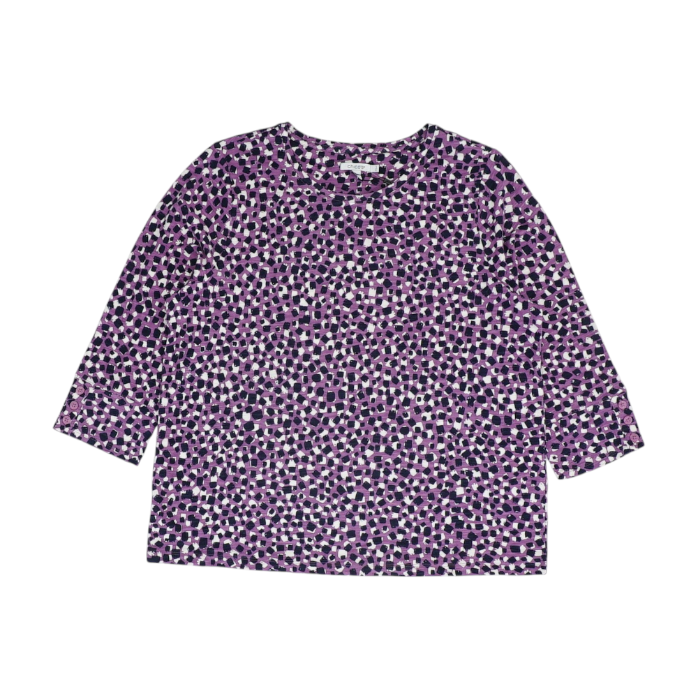 Purple Print Blouse
