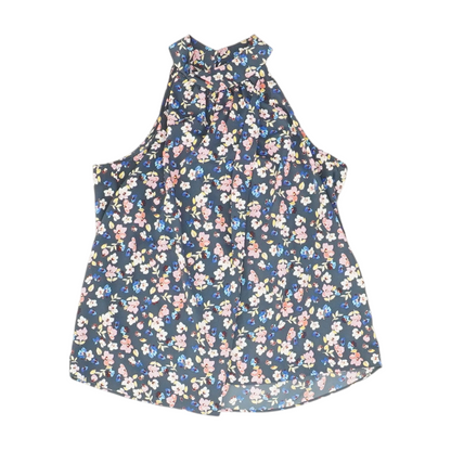 Blue Floral Blouse