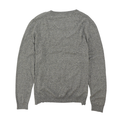 Gray Tall Solid Pullover Sweater