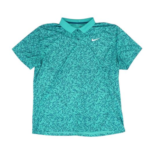 Blue Print Short Sleeve Polo