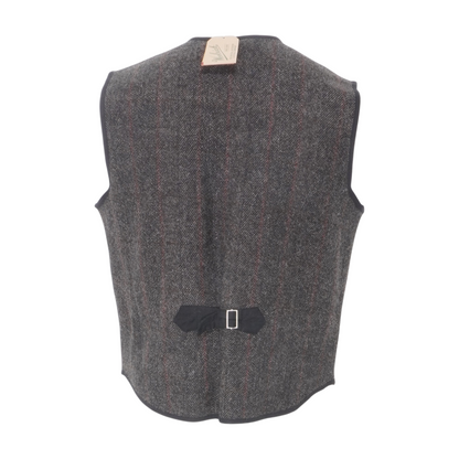 Black Utility Vest Snap Front Closure