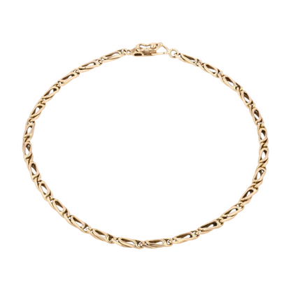 18K Yellow Gold Chain Bracelet