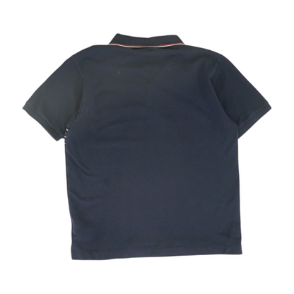 Navy Solid Short Sleeve Polo
