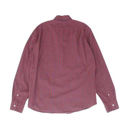 Red Check Long Sleeve Button Down