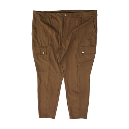 Brown Plus Regular Pants
