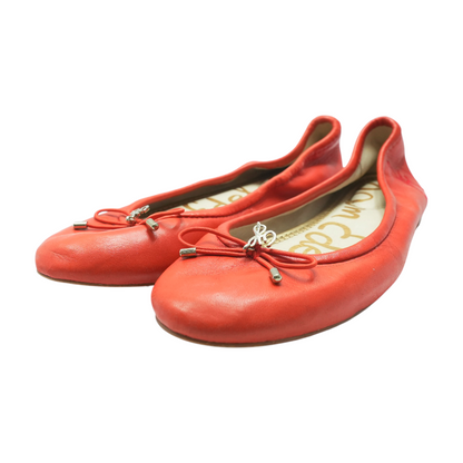 Red Slip-On Flats