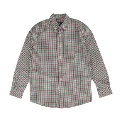 Multi Check Long Sleeve Button Down