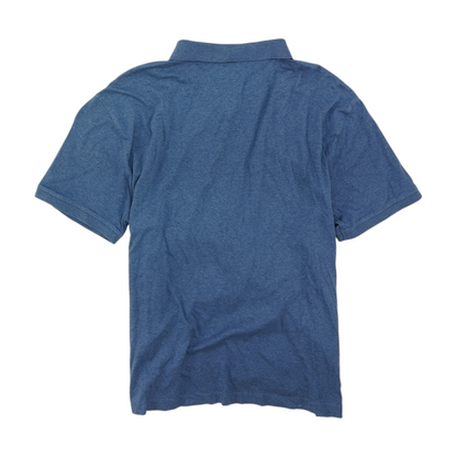 Blue Tall Solid Short Sleeve Polo