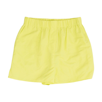 Green Solid Active Shorts