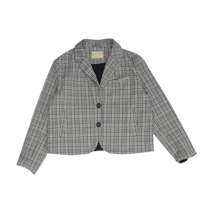 Gray Plaid Blazer