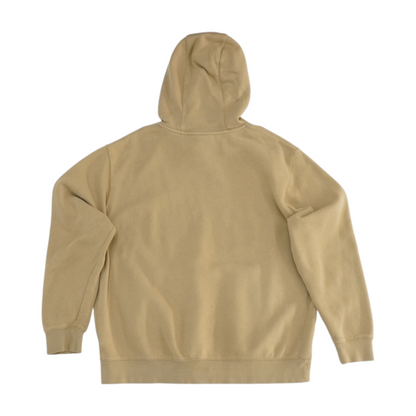 Tan Solid Hoodie Pullover