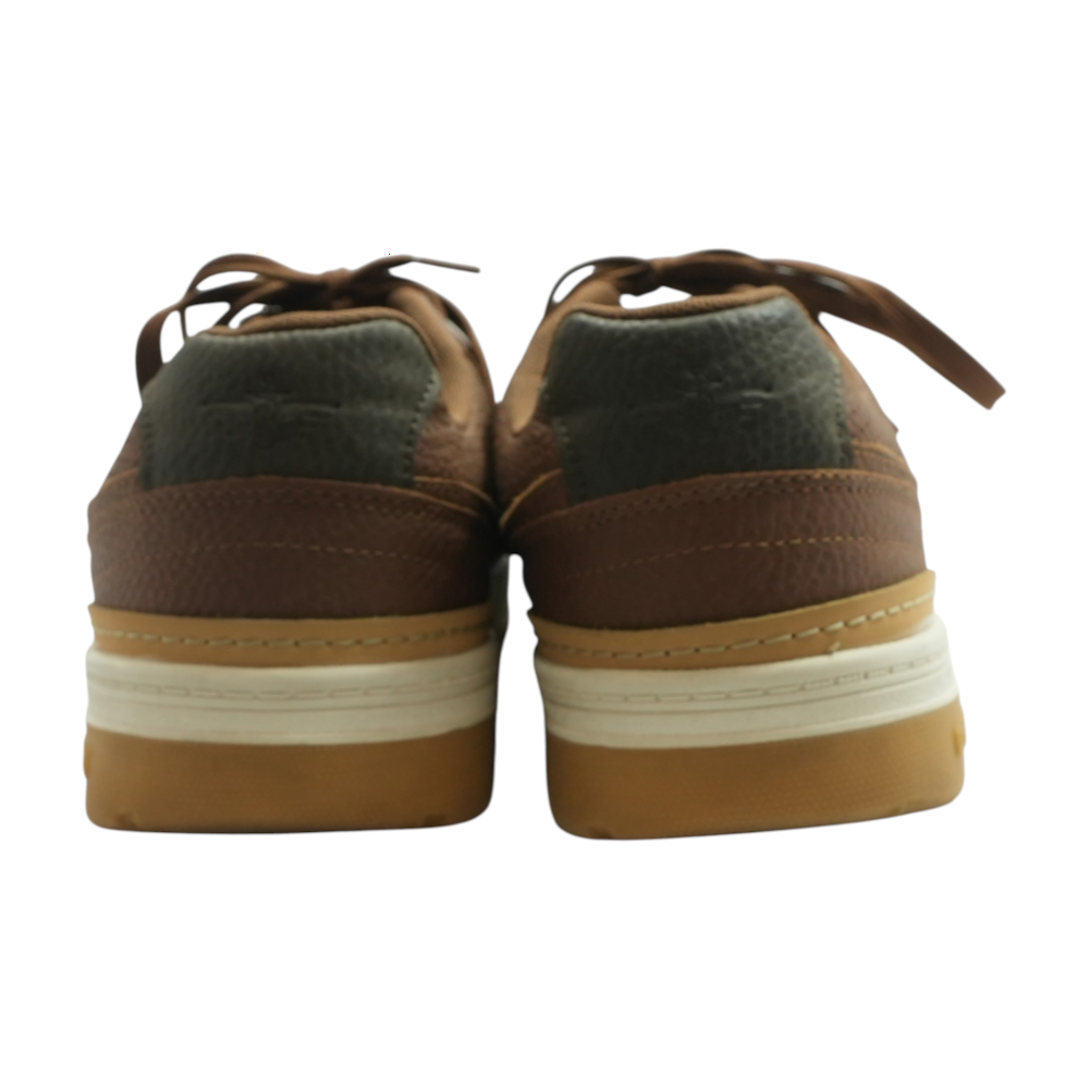 Brown Lace-Up Casual Shoes