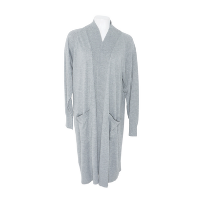 Gray Plus Cardigan Sweater