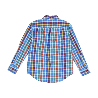 Multi Check Long Sleeve Button Down