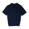 Navy Solid Short Sleeve Polo