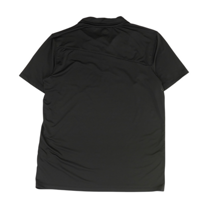 Black Solid Short Sleeve Polo