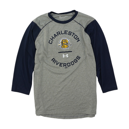 Gray Charleston Riverdogs Color Block Active T-Shirt