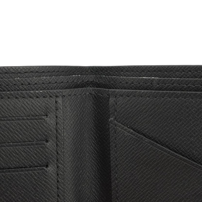 Black Multiple Wallet in Taiga Leather