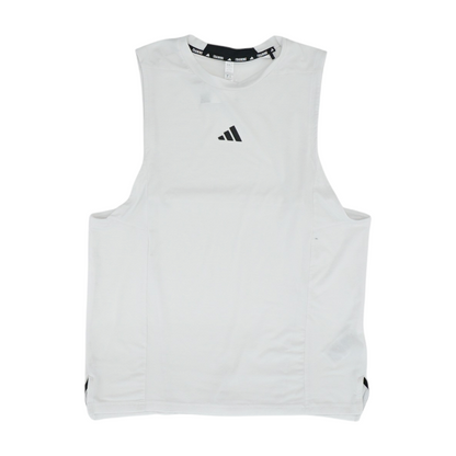 White Solid Active Tank