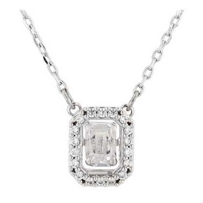 Costume Cubic Zirconia Pendant Necklace