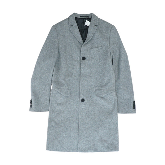 Gray Short Solid Coat