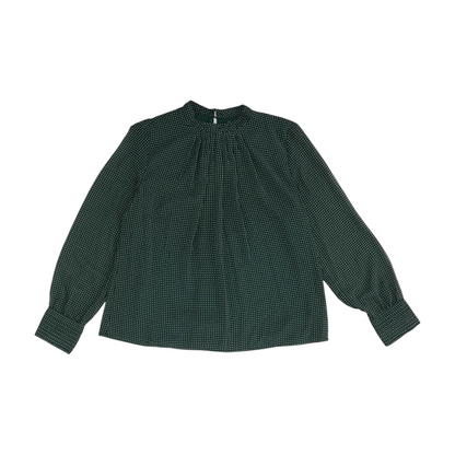 Green Polka Dot Blouse