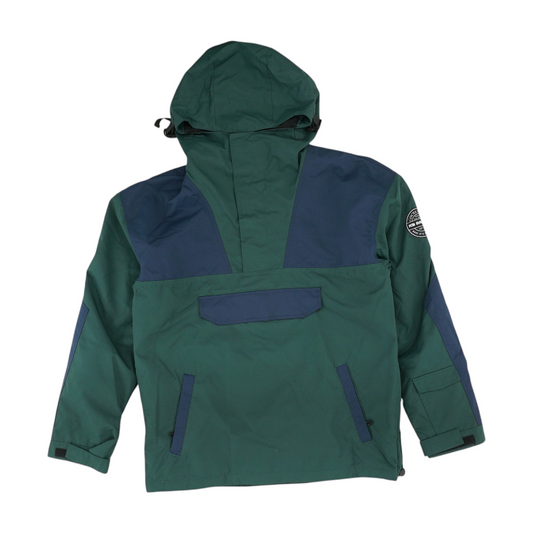 Green Color Block Jacket