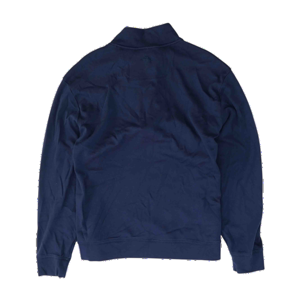 Navy Solid 1/4 Zip Pullover