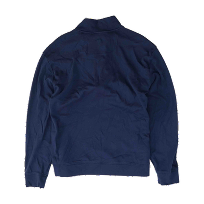 Navy Solid 1/4 Zip Pullover