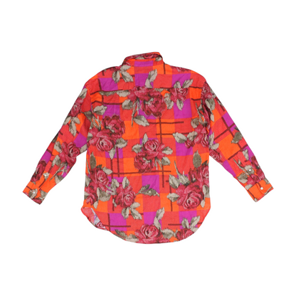 Red Floral Blouse