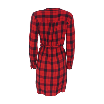 Red Plaid Mini Dress