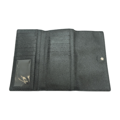 Black Continental Wallet