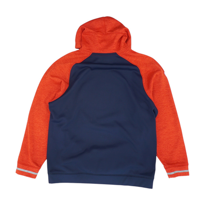 Navy Color Block Hoodie Pullover