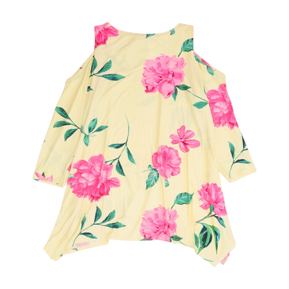 Yellow Plus Floral Blouse