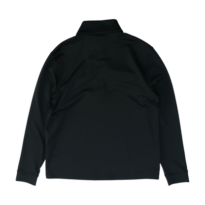 Black Solid 1/4 Zip Pullover