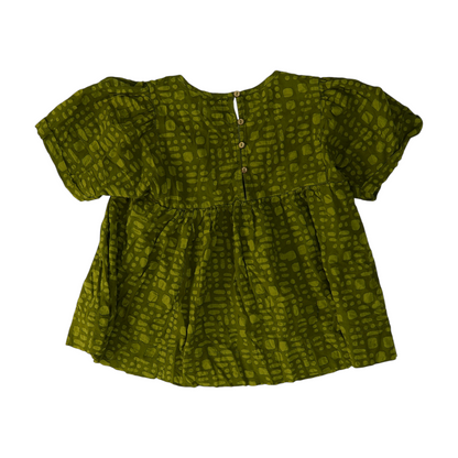 Olive Abstract Blouse