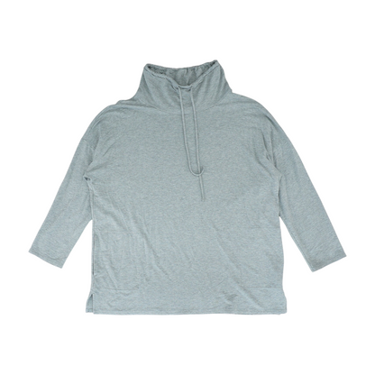 Gray Solid Hoodie Pullover