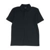 Vince. Black Solid Short Sleeve Polo – Image 1