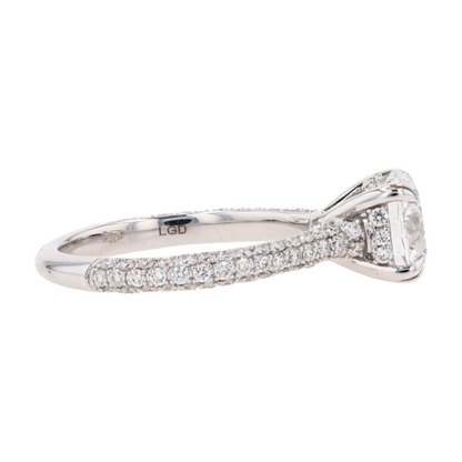 2 3/4 ctw 14K White Gold Lab Grown Diamond Engagement Ring