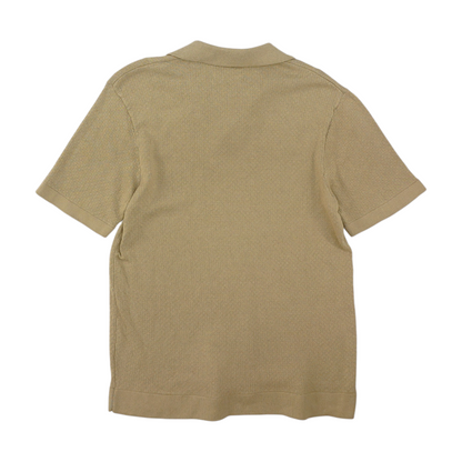 Khaki Solid Short Sleeve Polo